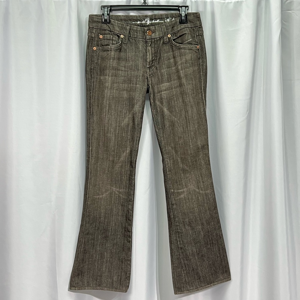 7 For All Mankind Brown A Pocket Jeans - size 28